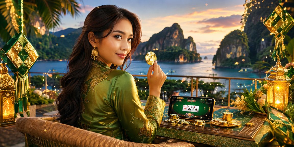 Permainan baccarat suasana Hari Raya di Ipoh Malaysia